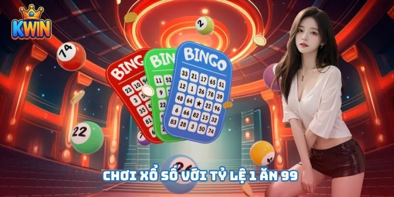 Chơi xổ số với tỷ lệ 1 ăn 99 tại KWIN